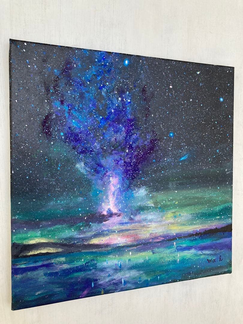 星空　アクリル画