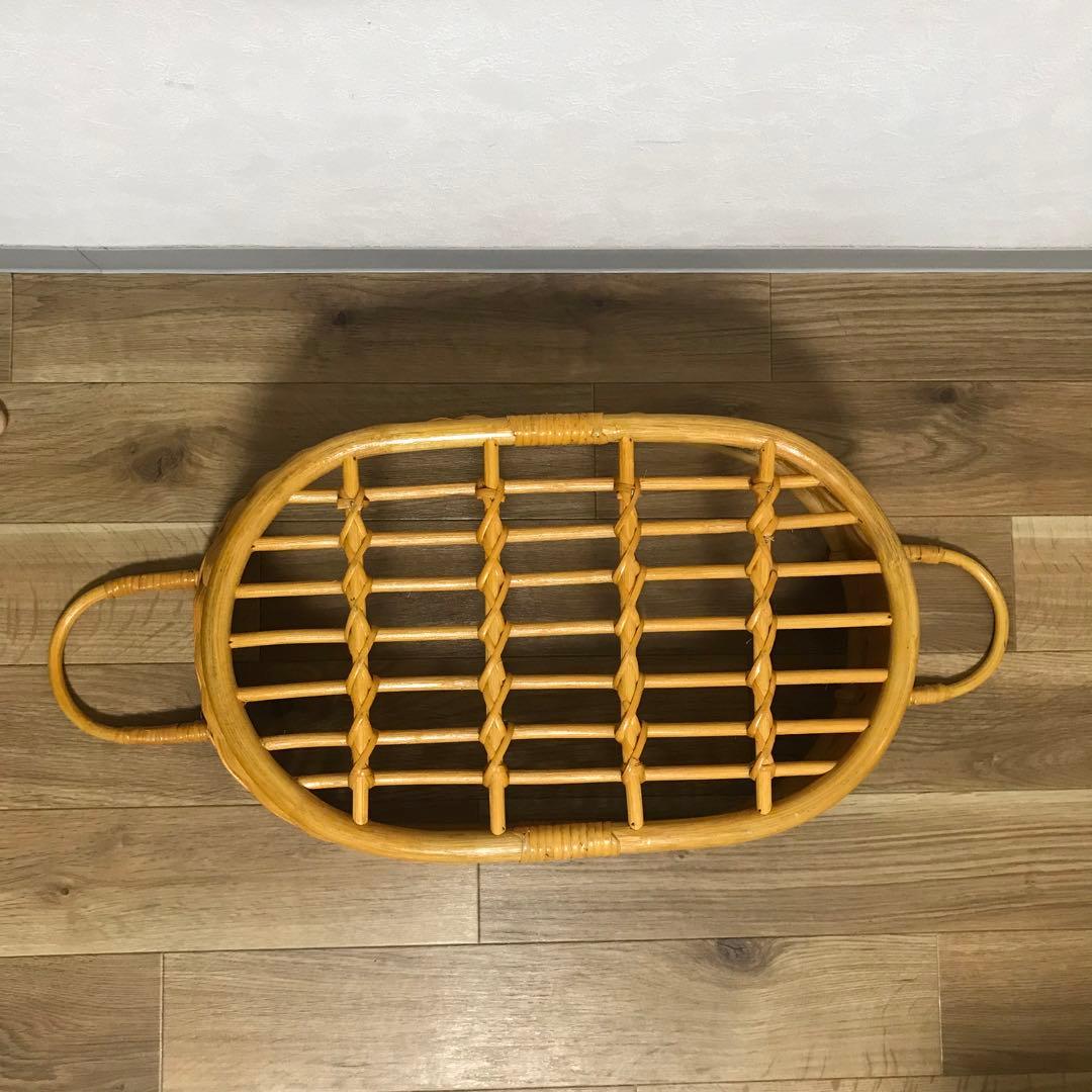 土日限定⭐️お値引き中⭐️籐ランドリーバスケット　籐カゴ　ラタンバスケット　大きめ