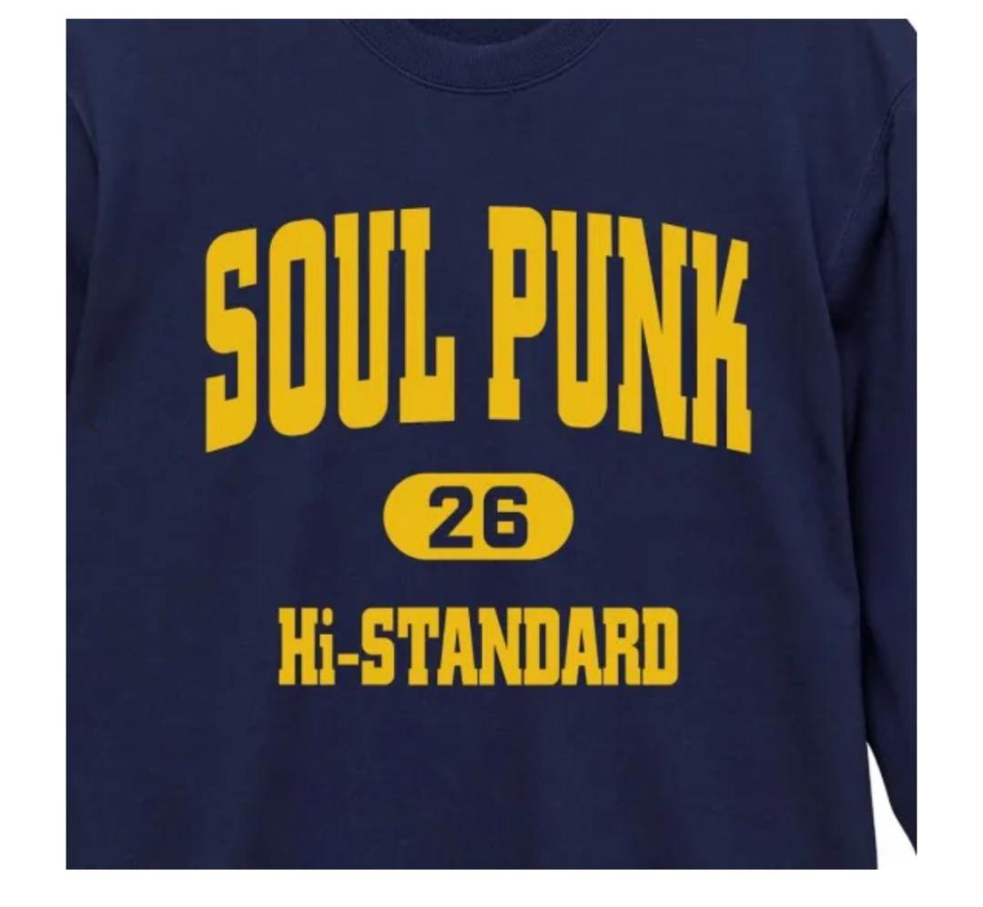 XL ハイスタンダード SOUL PUNK CREW SWEAT スウェット 紺