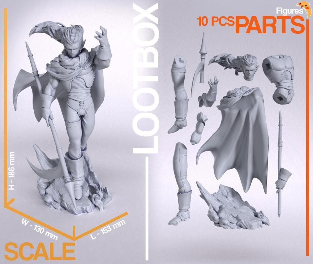 1/10　未塗装 未組立　フィギュア　ガレージキット　クロノ・トリガー　魔王