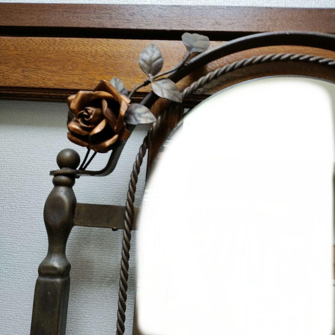 激レア　アイアンラック　薔薇飾りラック