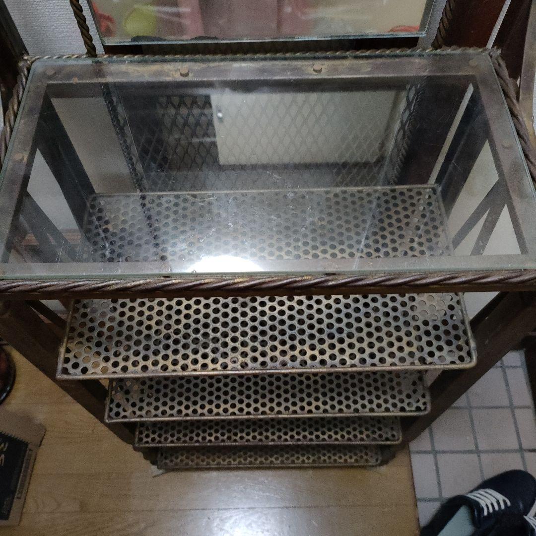 激レア　アイアンラック　薔薇飾りラック