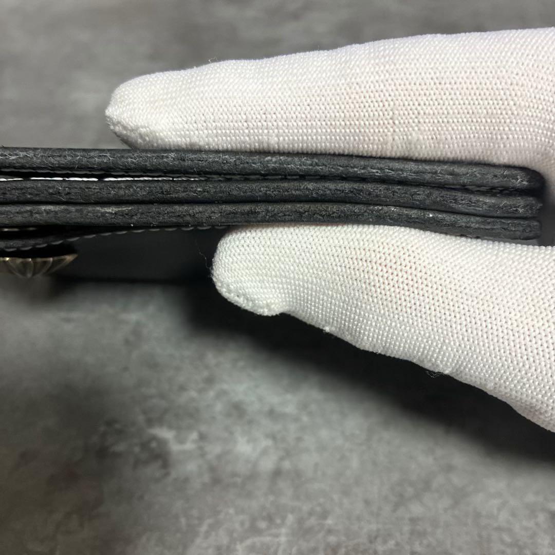 トラッカーウォレットショートサイズクロスボールコンチョ