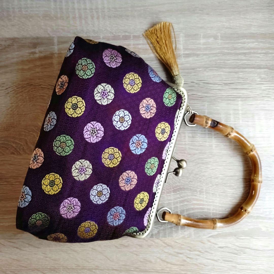 がま口バック☆金襴
