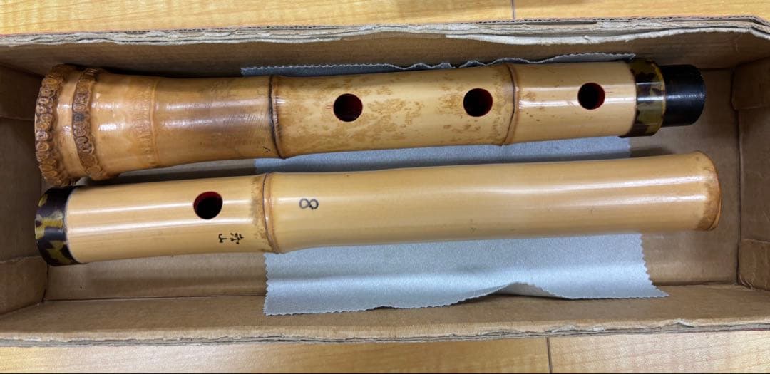 尺八(一尺六寸) and尺八用キャップ付