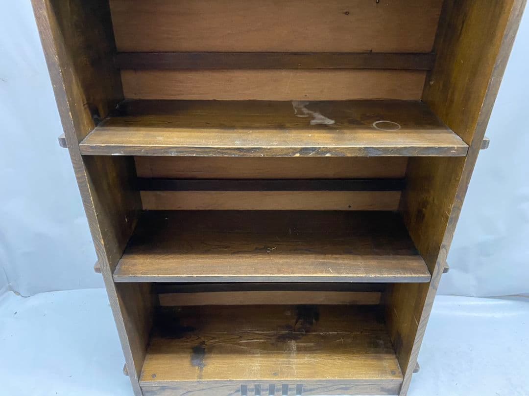 飾り棚 古家具 アンティーク 古道具 木製 本棚 和 レトロ 店舗什器