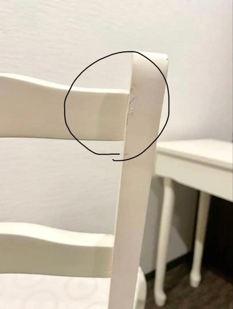 【別出品の机と同時購入してください】※猫脚木製椅子 イス チェア　アンティーク調