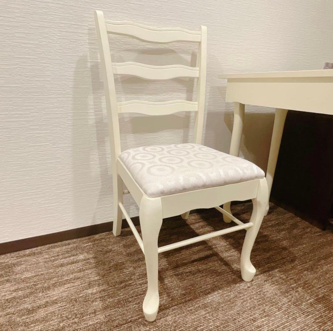 【別出品の机と同時購入してください】※猫脚木製椅子 イス チェア　アンティーク調