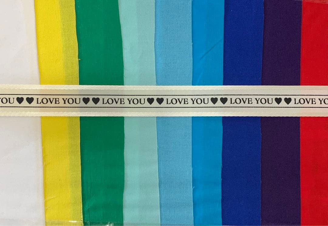 No.508 オーダーマスク　ラブリボン　ホワイトリボン　ハンドメイド