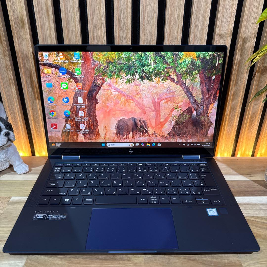 美品2in1モデル‼️HP☘メモリ16GB☘LTE☘フルHD☘ノートパソコン