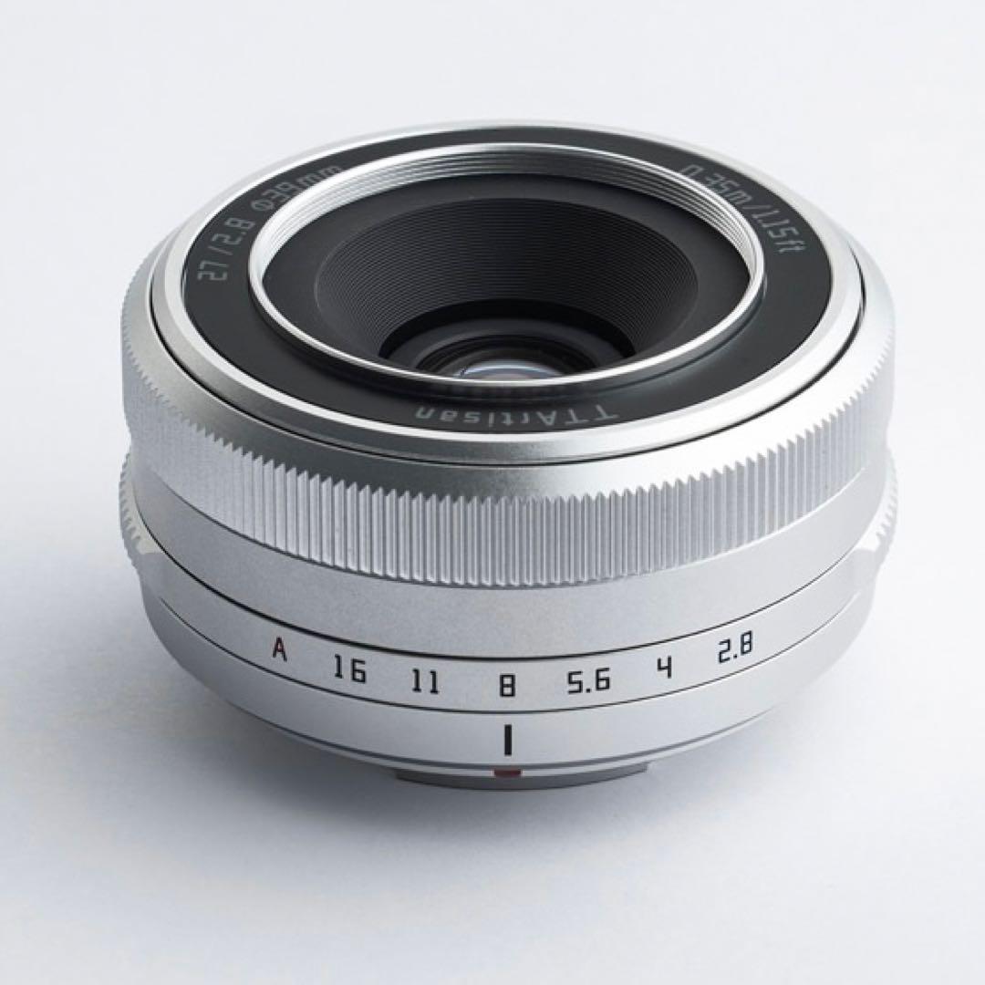 TTArtisan 27mm f2.8 富士フイルムXマウント シルバー