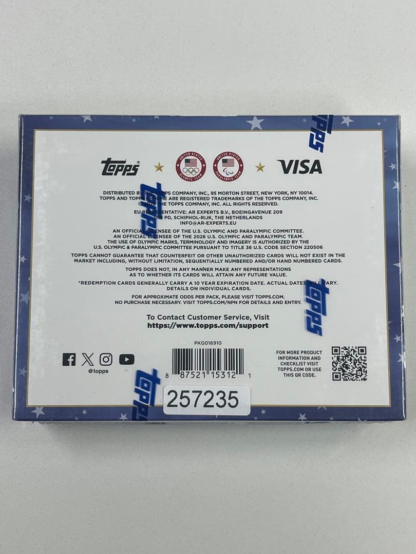 Topps US Winter Olympic box 未開封　アリサ　リュウ