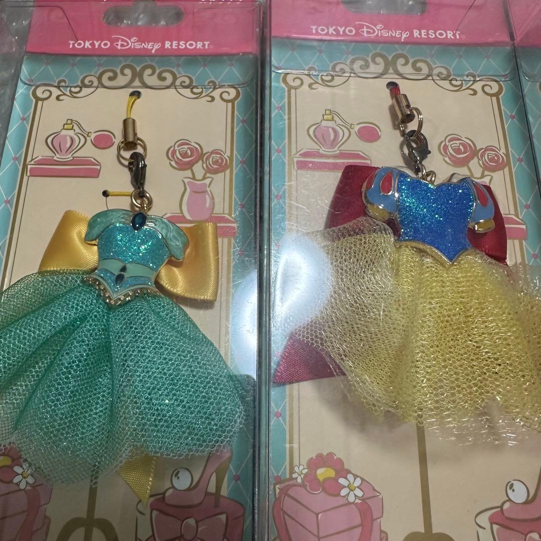ディズニープリンセス ドレス ストラップ キーホルダー セット