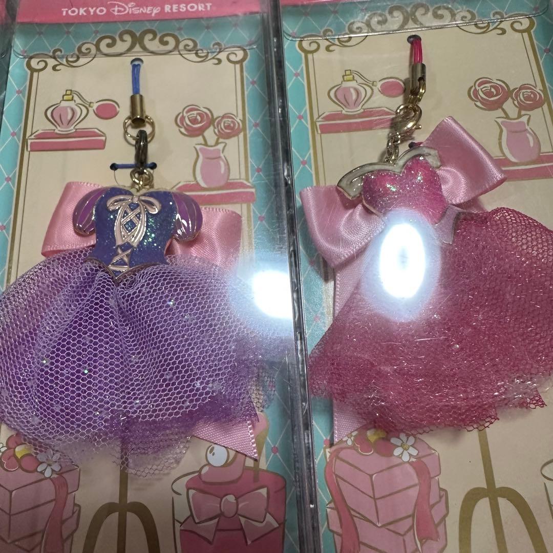 ディズニープリンセス ドレス ストラップ キーホルダー セット