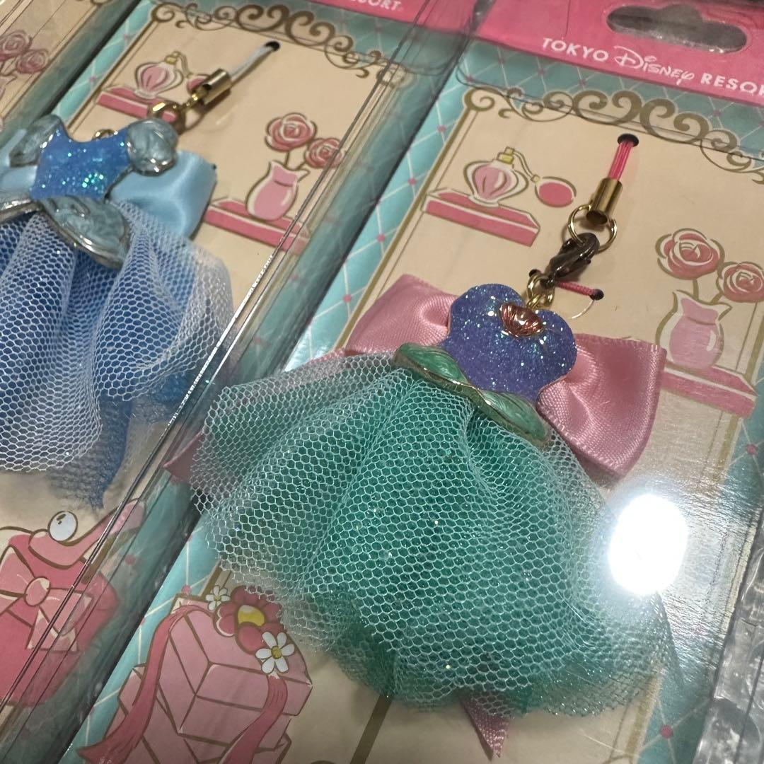 ディズニープリンセス ドレス ストラップ キーホルダー セット