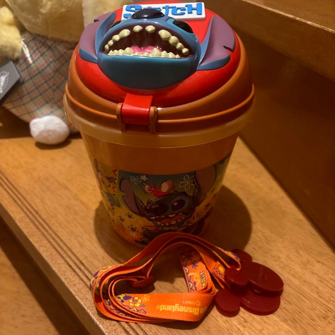 希少　ディズニー　リロ&スティッチ　ぬいぐるみ　3種　ポップコーンバスケット