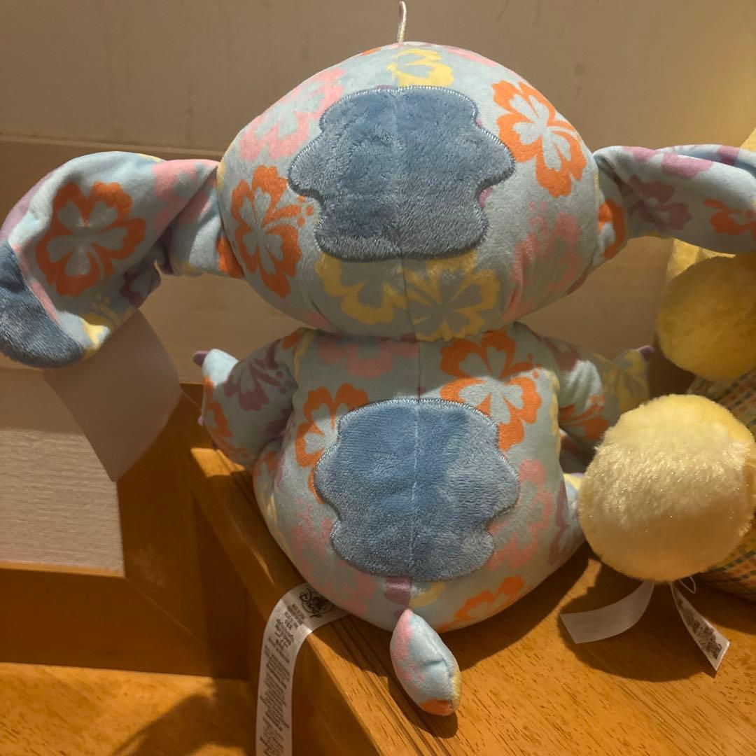 希少　ディズニー　リロ&スティッチ　ぬいぐるみ　3種　ポップコーンバスケット
