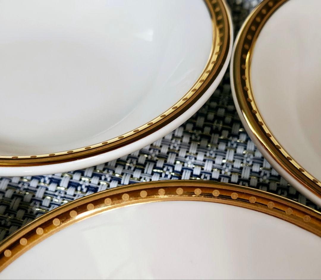 タイ製　老舗高級食器メーカ　PATRA社　金彩縁取　径10.0cm　ボール10客