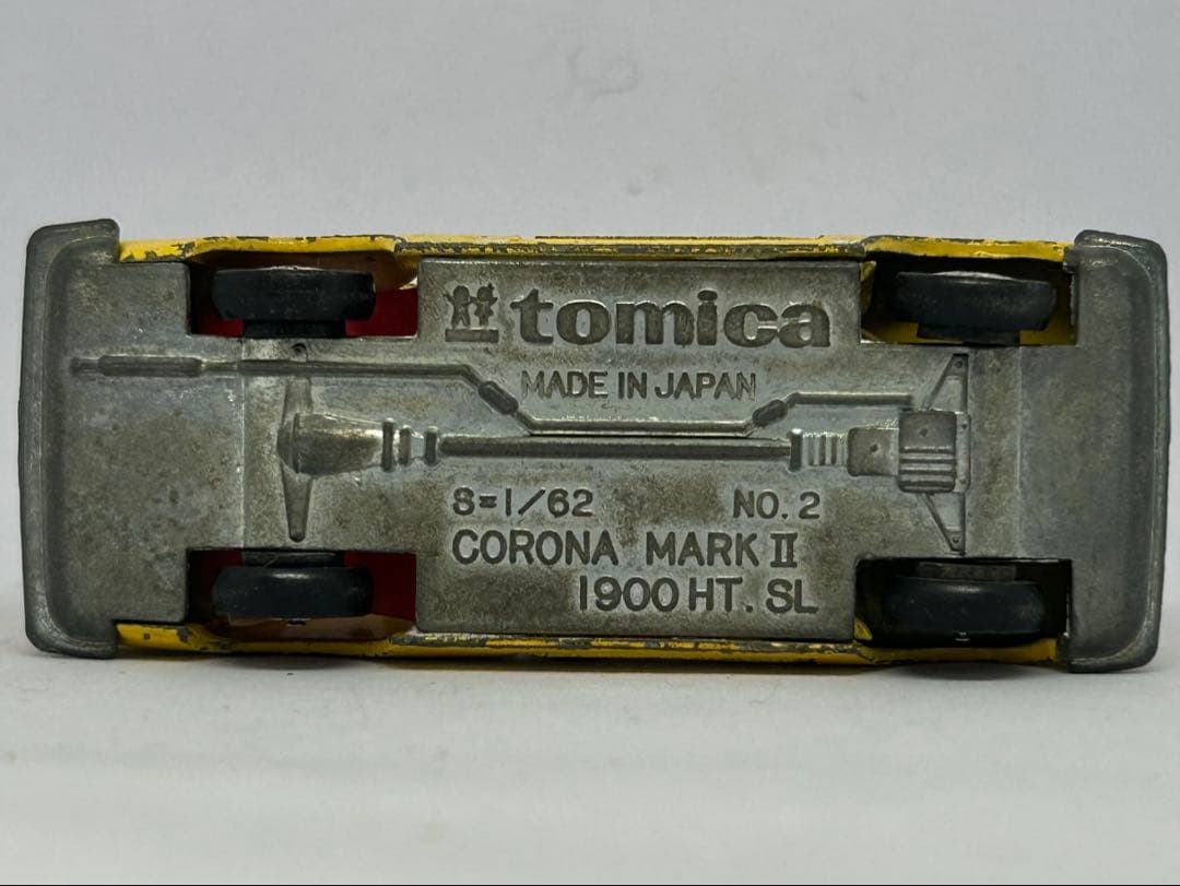 トミカ No.2 コロナ マークⅡ 1900HT SL 日本製 黒箱 1A