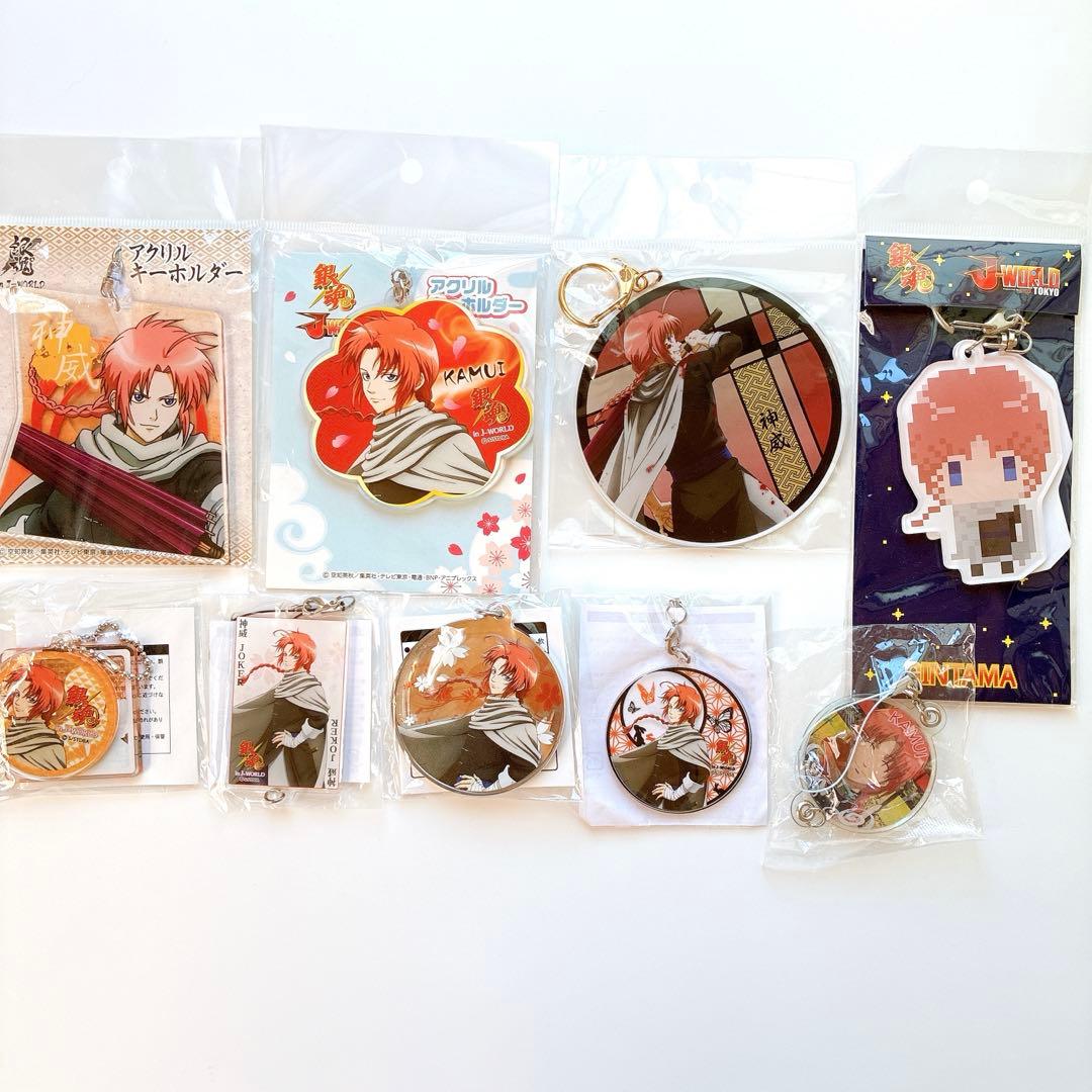 銀魂 神威 缶バッジ アクリルキーホルダー アクリルスタンド など 29点