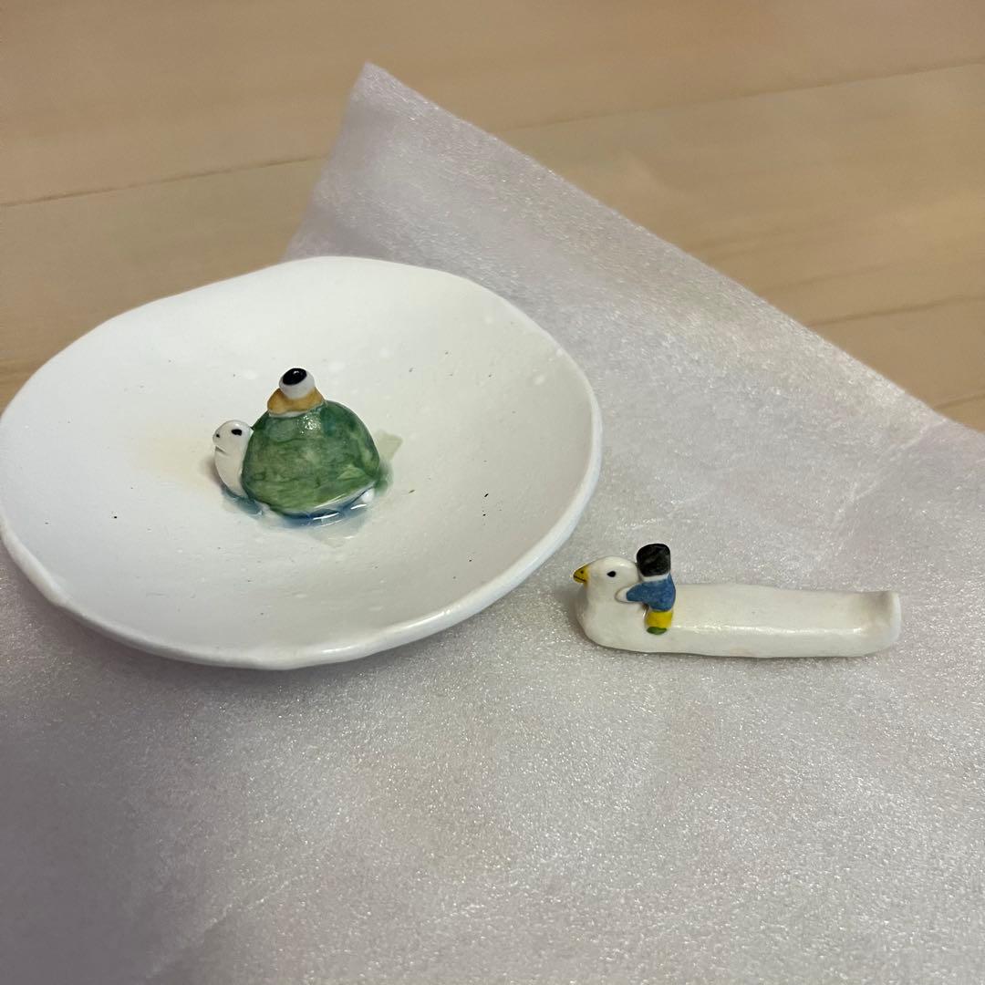 室井夏実 陶器 小皿 箸置き