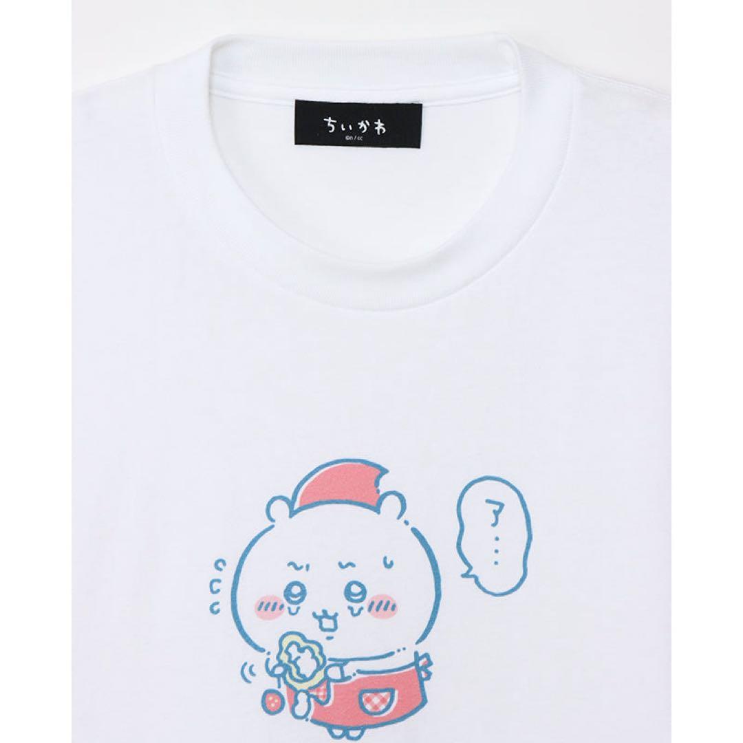 限定 ちいかわ マリオンクレープ ビッグTシャツ イチゴポロリ ホワイト