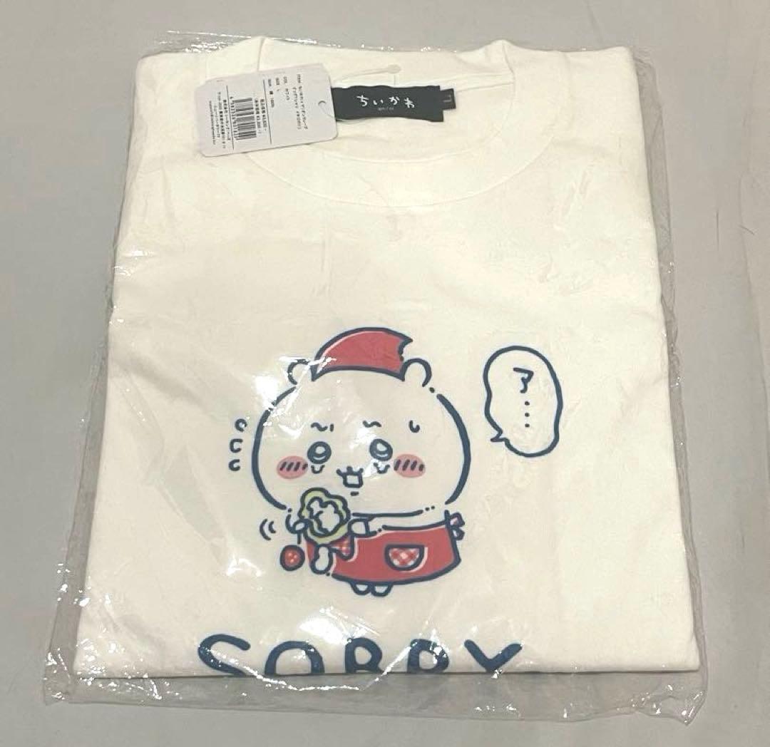 限定 ちいかわ マリオンクレープ ビッグTシャツ イチゴポロリ ホワイト