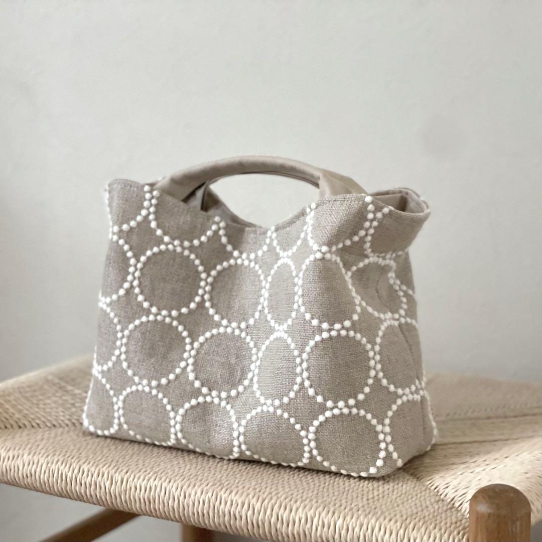 ⚮̈ミナペルホネン　tambourine beige ヌッピバッグ