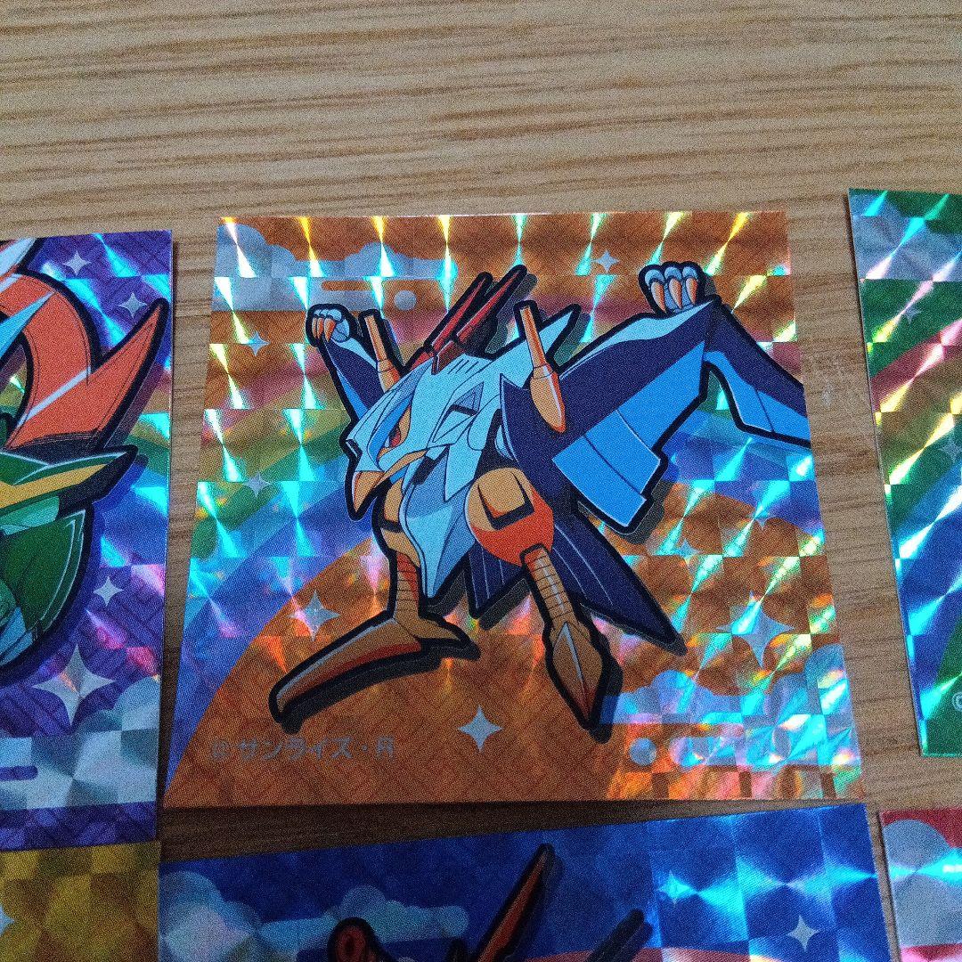 魔神英雄伝ワタル　トレーディングキラキラシール　ワタル展　6枚