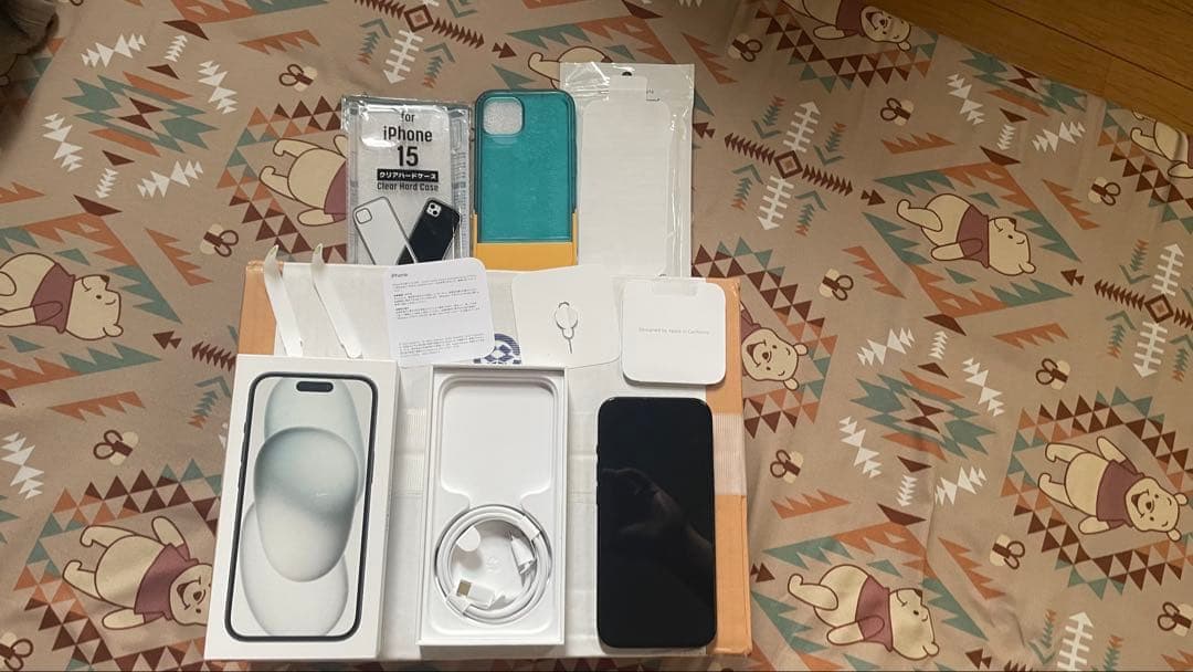 超美品 iPhone 15 128GB 黒 SIMフリー動作確認済 付属品完備