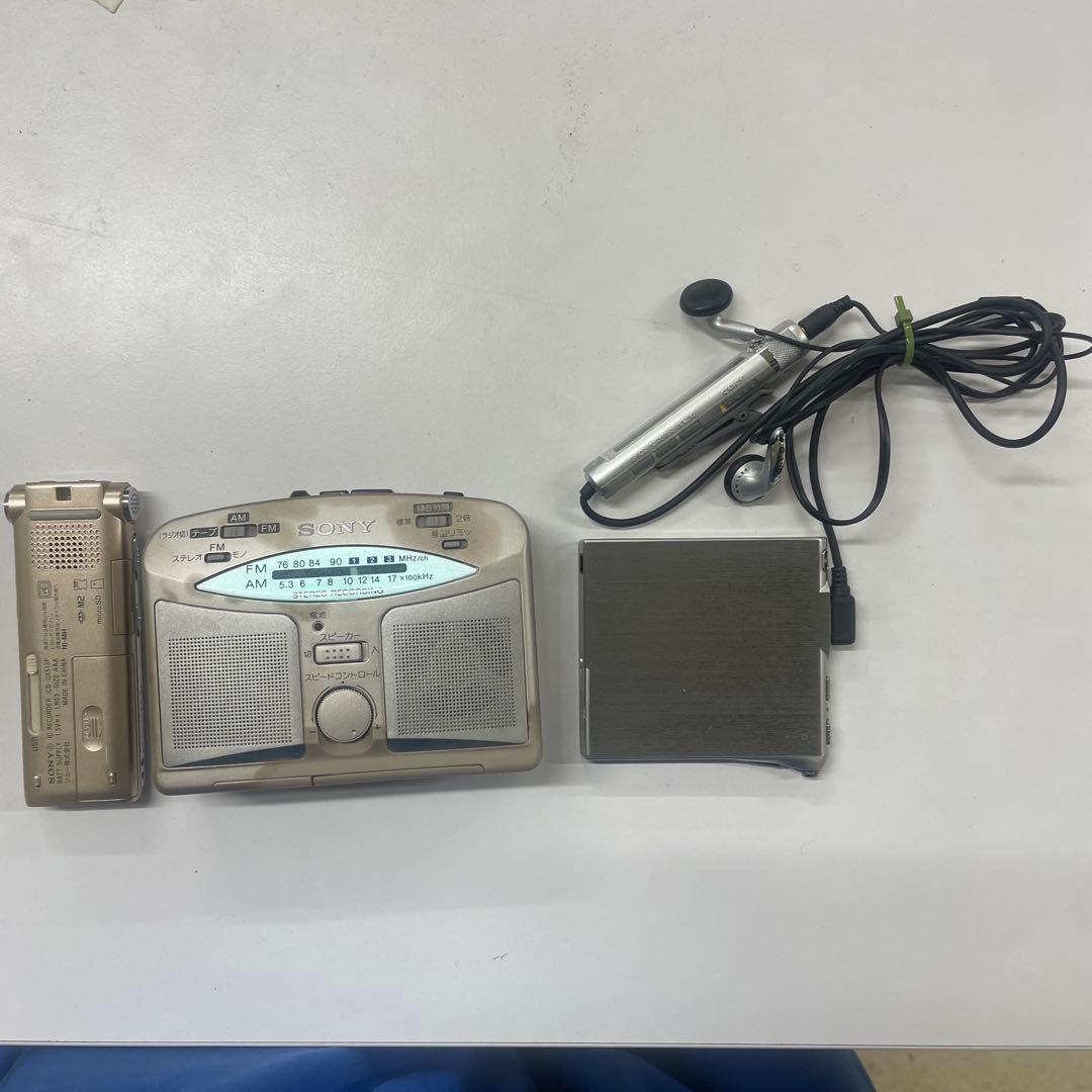 ポータブルプレーヤー SONY WALKMAN WM-GX323 MZ-E10 ICD-UX513F