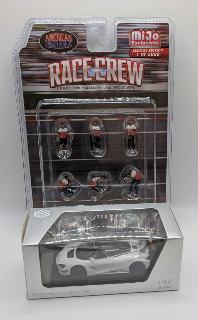 1/64マクラーレン 720S GT3X＆ピットクルーフィギュア