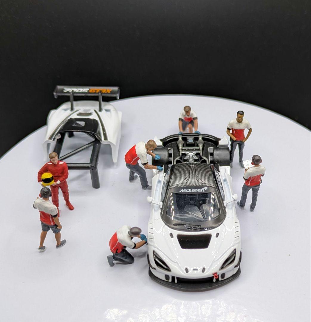 1/64マクラーレン 720S GT3X＆ピットクルーフィギュア