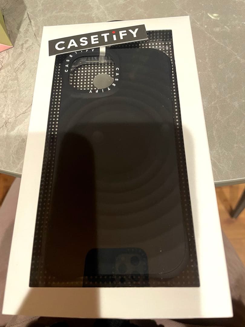 CASETiFY ブラック マット iPhone15用ケース