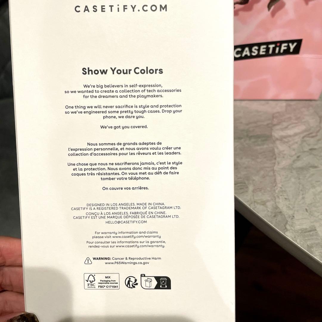 CASETiFY ブラック マット iPhone15用ケース