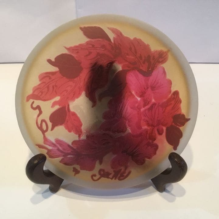 エミールガレ復刻版 新品 インテリア 飾り皿 食器 ハンドメイド ルーマニア製