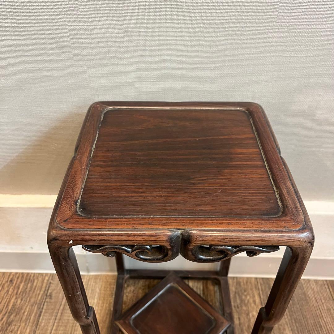 ② 花台 飾り台 香炉台 飾台 唐木 花梨 紫檀