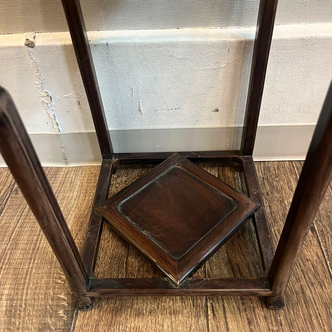 ② 花台 飾り台 香炉台 飾台 唐木 花梨 紫檀