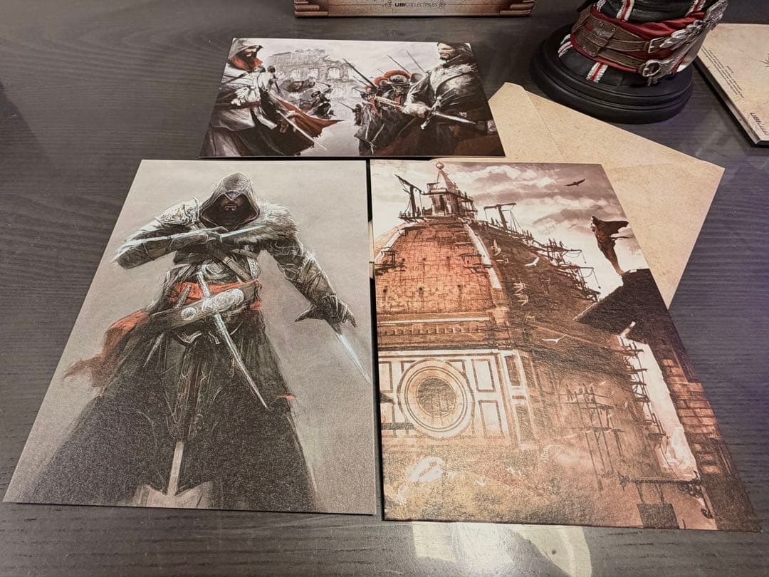 【フィギュア】アサシンクリードⅡ　エツィオ胸像　サウンドトラックCD リトグラフ