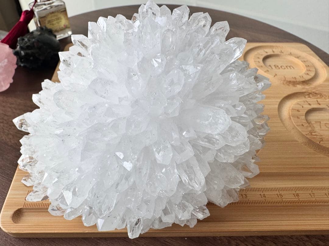 菊花水晶 極上の美しさ クラスター 天然石 水晶クラスター