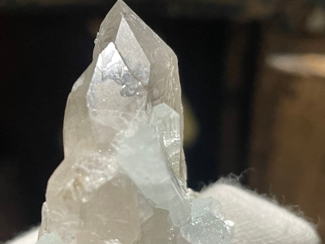 専用アクアマリン原石インクォーツ虹貫入アクアマリン　グランドレコードキーパー