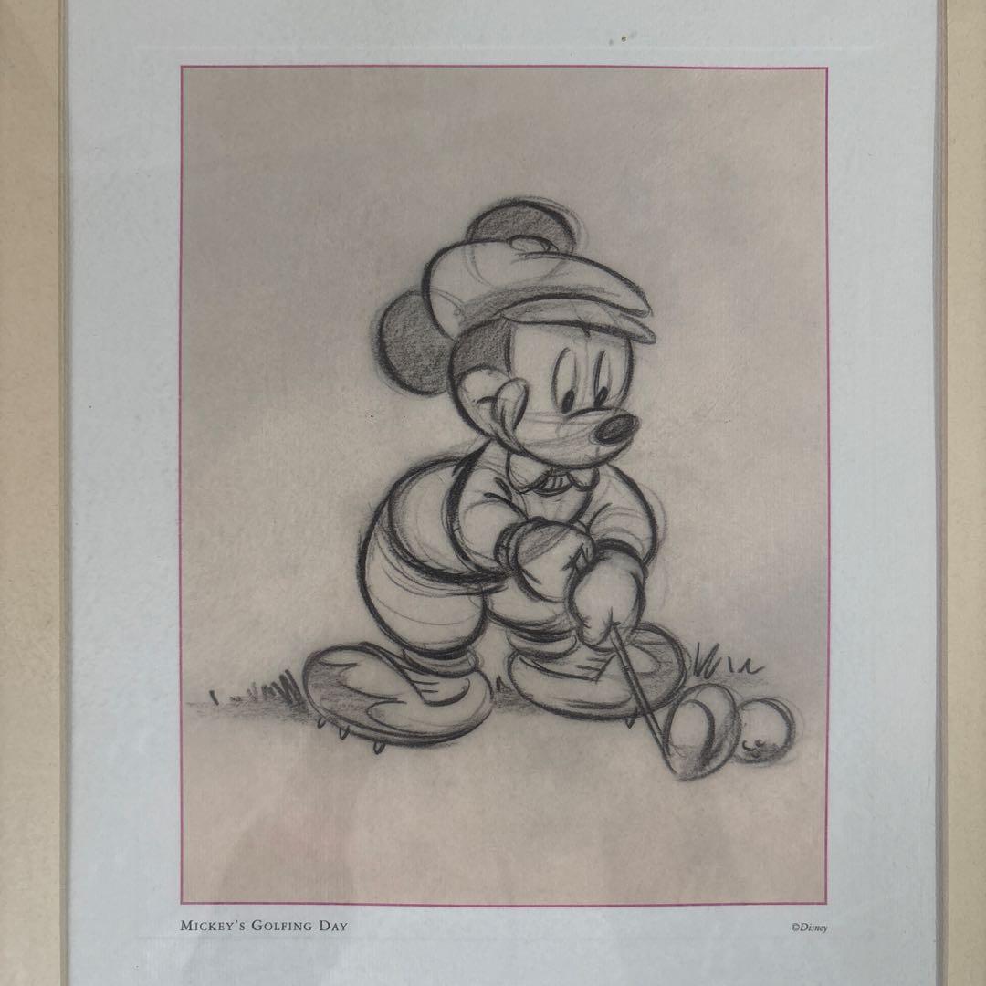 ミッキー　Mickey’s Golfing Day 鉛筆画