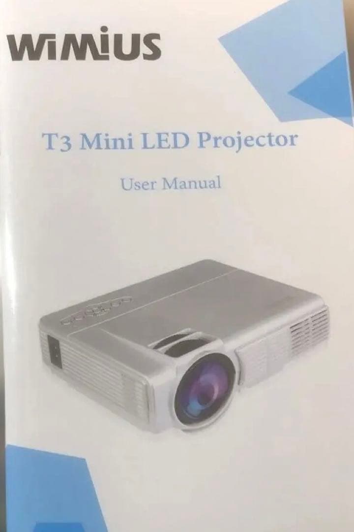 小型LEDプロジェクター　シネマランプ(ホワイト)