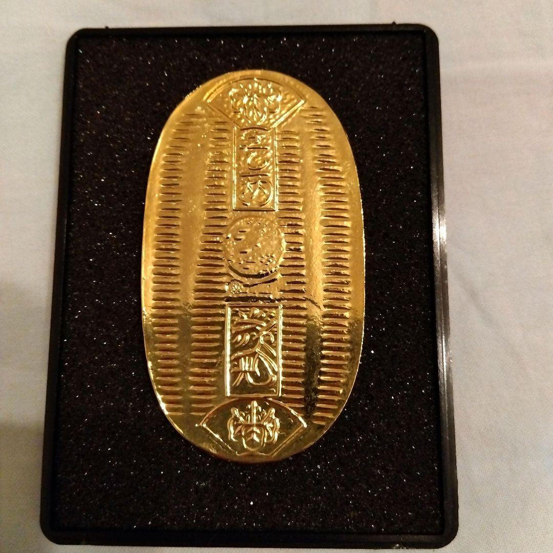 佐渡ヶ島 昭和レトロ　佐渡金山の佐渡金運小判　純金メッキ