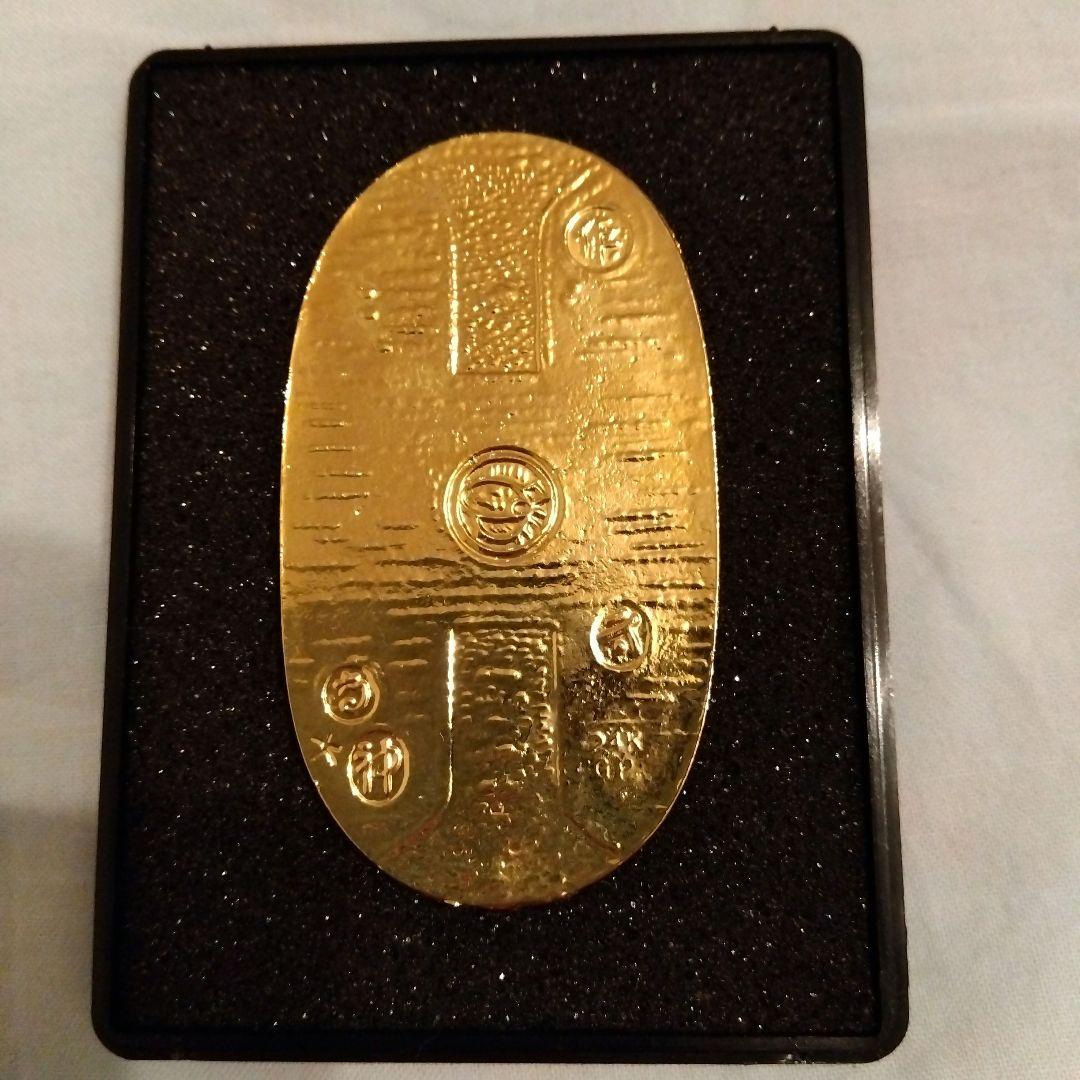 佐渡ヶ島 昭和レトロ　佐渡金山の佐渡金運小判　純金メッキ