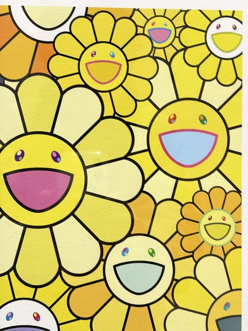 花好財旺 ゴールデンイエロー お花祭り 村上隆　限定100