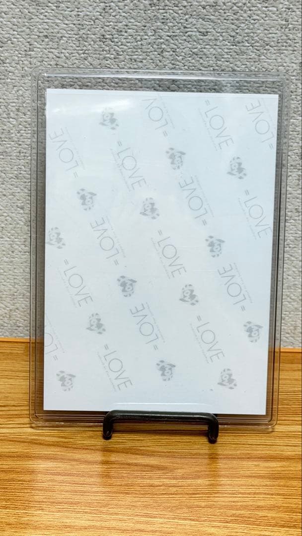 ＝LOVE 佐々木舞香直筆生写真　ラブソングに襲われる　チュウ