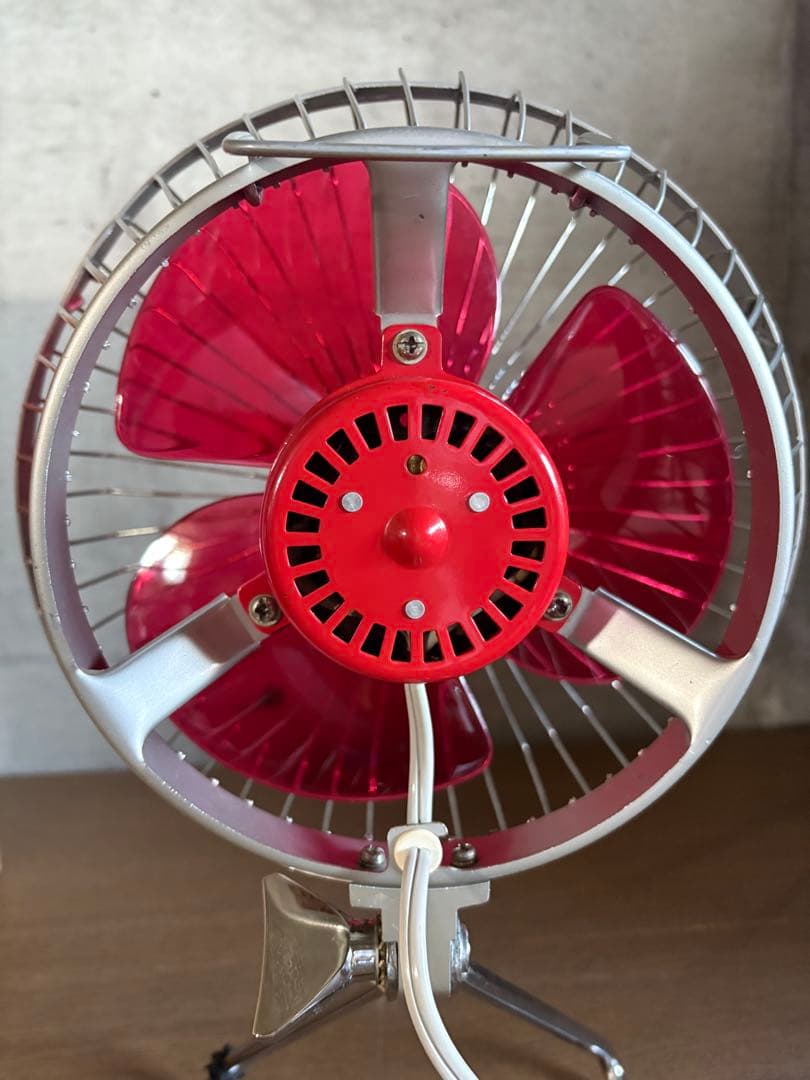 当時物 【HITACHI 日立】昭和レトロ 扇風機 D-443 元箱付き 小型