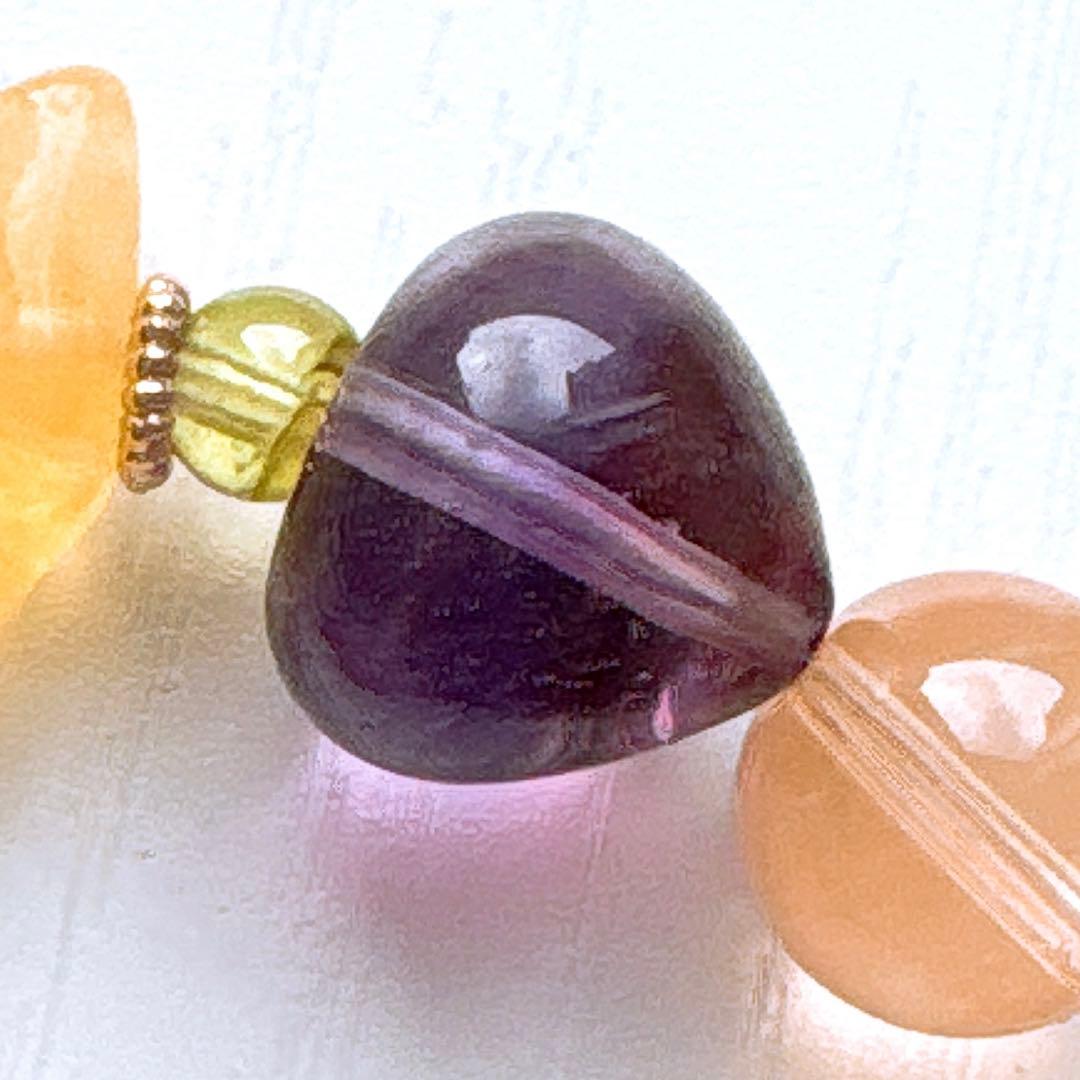 yy様♥️アラシャン大粒リスちゃん＆ルチル・アメジスト・ストロベリークォーツ天然石