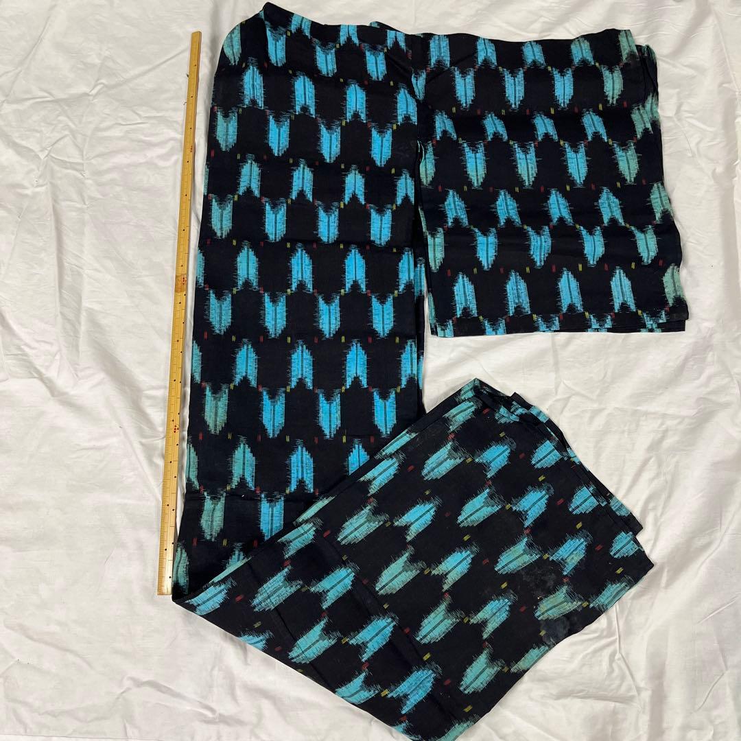 3 2 絣着物 絣浴衣 綿 リメイク用